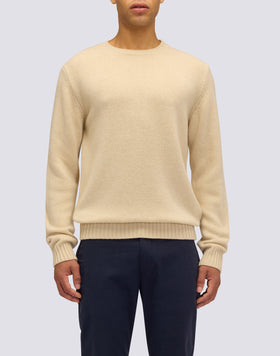 MAGLIONE UOMO A GIROCOLLO IN LANA MERINO E CACHEMIRE