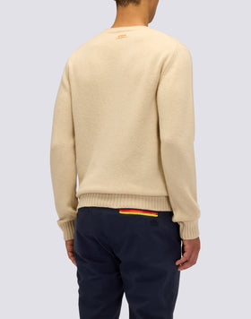 MAGLIONE UOMO A GIROCOLLO IN LANA MERINO E CACHEMIRE