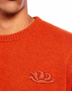 CREW NECK JUMPER WITH LOGO