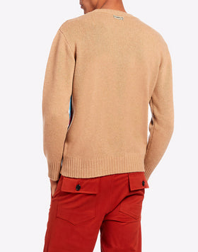 MAGLIONE GIROCOLLO CON MOTIVO ONDA