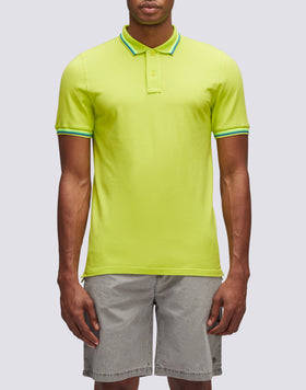 POLO BRICE IN COTONE PIQUET CON DETTAGLI TRICOLOR