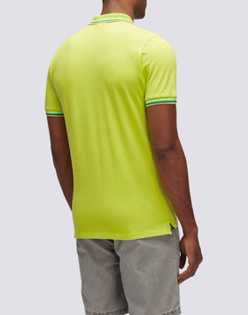 POLO BRICE IN COTONE PIQUET CON DETTAGLI TRICOLOR