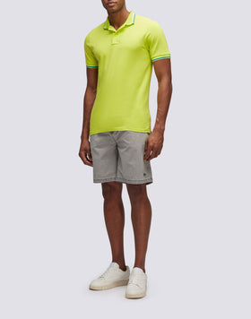 POLO BRICE IN COTONE PIQUET CON DETTAGLI TRICOLOR