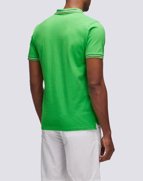 BRICE POLO SHIRT IN PIQUET COTTON WITH TRICOLOR DETAILS