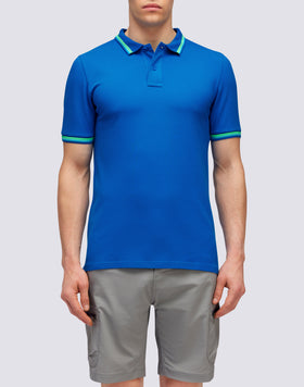 POLO BRICE DE ALGODÓN PIQUÉ CON DETALLES TRICOLOR