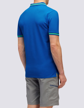 POLO BRICE DE ALGODÓN PIQUÉ CON DETALLES TRICOLOR