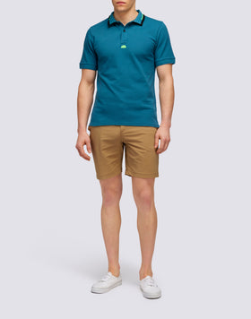 COMBINED PIQUET COTTON POLO SHIRT