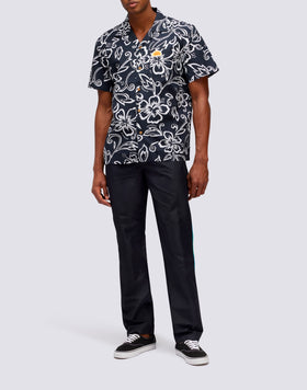 SK23 VINTAGE HIBISCUS PRINT SHIRT