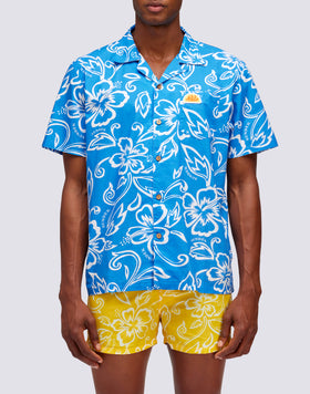 SK23 VINTAGE HIBISCUS PRINT SHIRT