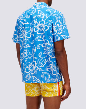 SK23 VINTAGE HIBISCUS PRINT SHIRT
