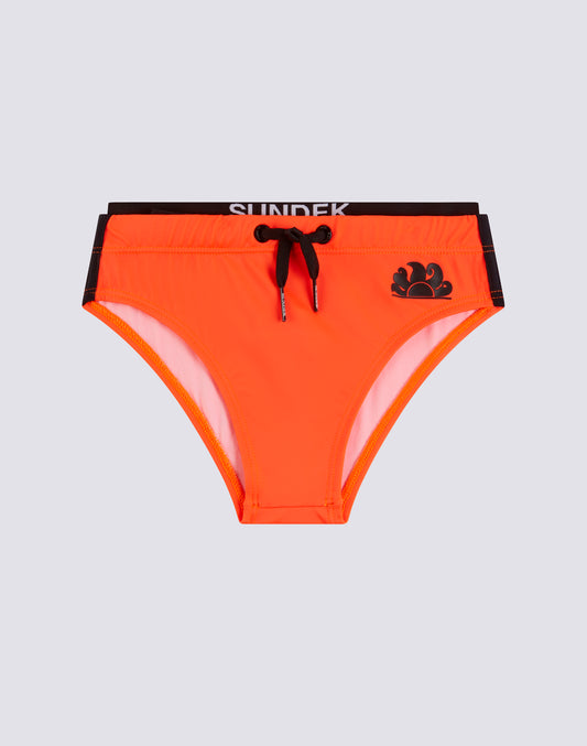SWIMMING BRIES WITH SUNDEK LOGO ELASTIC BAND