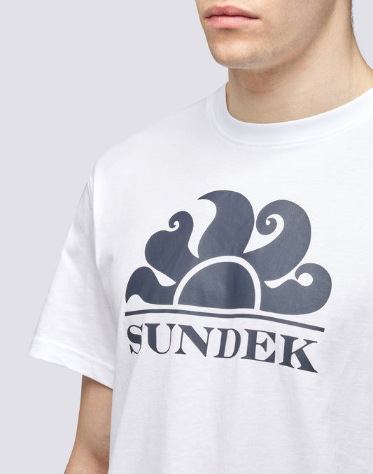 T-SHIRT À COL ROND AVEC IMPRIMÉ LOGO