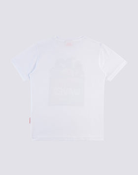 T-SHIRT À MANCHES COURTES IMPRIMÉ VINYLE TROPICAL
