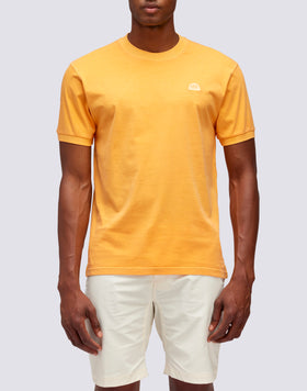 NEW DEY T-SHIRT À COL ROND TEINT EN VÊTEMENT AVEC LOGO