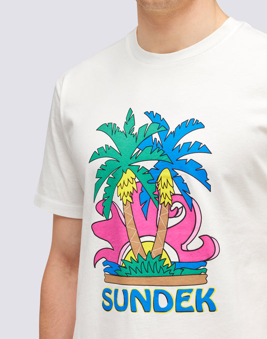 T-SHIRT STAMPA SUNDEK ISLAND