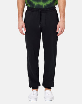 PANTALON EN MOLLETON DE COTON EN DIAGONALE
