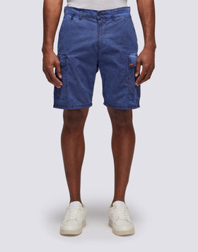 CARGO SHORTS IN GARMENT-DYED FABRIC WITH RAINBOW