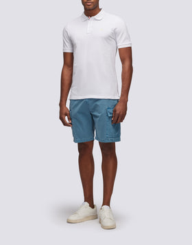 SHORTS CARGO IN TESSUTO TINTO IN CAPO CON ARCOBALENO