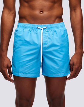 MAILLOT DE BAIN COURT TAILLE ÉLASTIQUÉE TAFFETAS ICONIQUE DRAPEAU ITALIEN