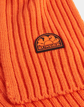 RIB KNITTED CHILD'S SCARF