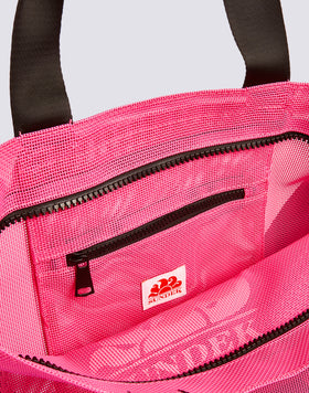 MESH BEACH BAG WITH LOGO