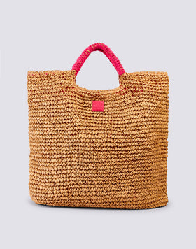 MAXI BAG IN WOVEN PAPER STRAW
