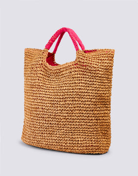 MAXI BAG IN WOVEN PAPER STRAW