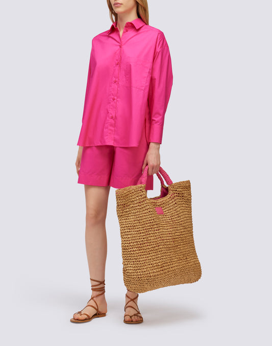 MAXI BAG IN WOVEN PAPER STRAW