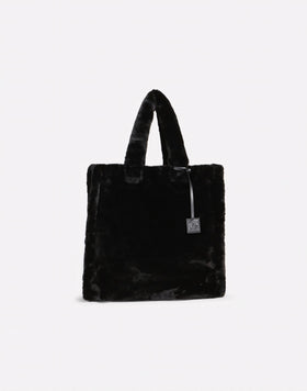 SAC DE SHOPPING EN FOURRURE ÉCOLOGIQUE