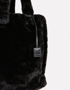 SAC DE SHOPPING EN FOURRURE ÉCOLOGIQUE