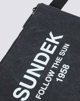 POCHETTE IN COTONE CANVAS STONE WASHED