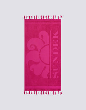 PARATY - SERVIETTE DE PLAGE JACQUARD AVEC LOGO