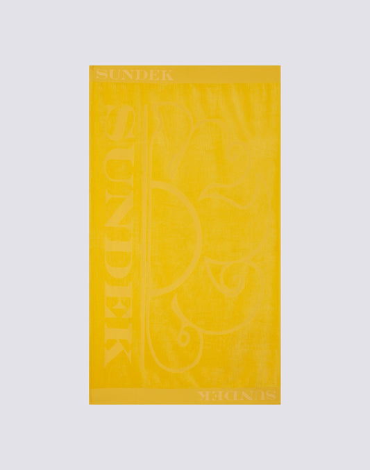 JACQUARD BEACH TOWEL WITH LOGO