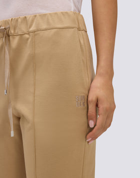 PANTALON AJUSTABLE EN POINT DE MILANO POUR FEMME