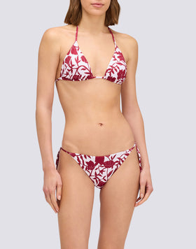 JENNIFER - BIKINI TOP A TRIANGOLO REGOLABILE STAMPA PATCHY FLOWERS