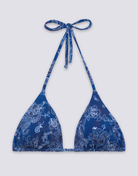 JENNIFER - HAUT DE BIKINI TRIANGLE MOTIF HIBI PAISLEY