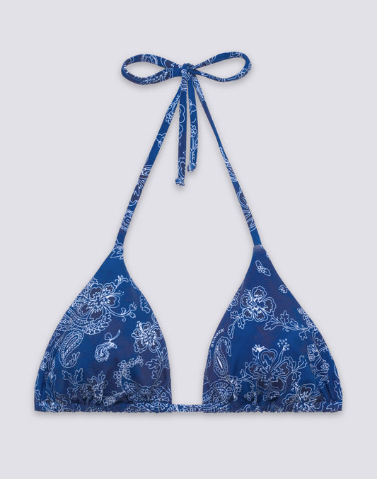 JENNIFER - HAUT DE BIKINI TRIANGLE MOTIF HIBI PAISLEY