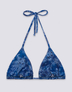 JENNIFER - HAUT DE BIKINI TRIANGLE MOTIF HIBI PAISLEY