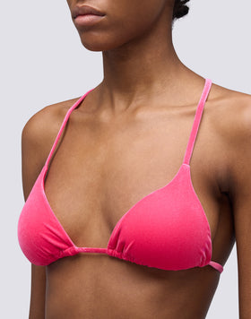 JENNIFER - TOP TRIÁNGULO AJUSTABLE DE TERCIOPELO