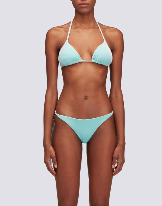 JENNIFER - HAUT TRIANGLE EN VELOURS AJUSTABLE