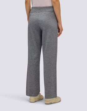 PANTALONES DE MUJER DE PUNTO CON LOGOTIPO BORDADO