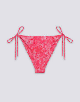 ANITA - SLIP DE BIKINI À LACETS MOTIF HIBI PAISLEY BANDANA