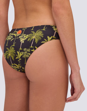MARISOL - BOTANICAL PRINT TERRY CLOTH CULOTTE BIKINI BOTTOMS