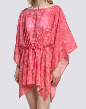 ROBE FEMME À MANCHES PAPILLON MOTIF HIBI PAISLEY