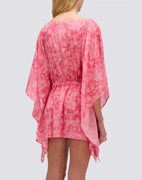 ROBE FEMME À MANCHES PAPILLON MOTIF HIBI PAISLEY