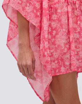 ROBE FEMME À MANCHES PAPILLON MOTIF HIBI PAISLEY