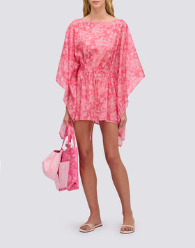 ROBE FEMME À MANCHES PAPILLON MOTIF HIBI PAISLEY