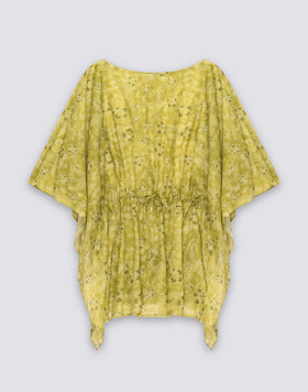 ROBE FEMME À MANCHES PAPILLON MOTIF HIBI PAISLEY
