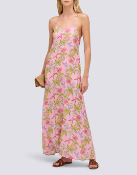 ROBE FEMME SANS MANCHES LONGUE IMPRIMÉ SWEET PARROT
