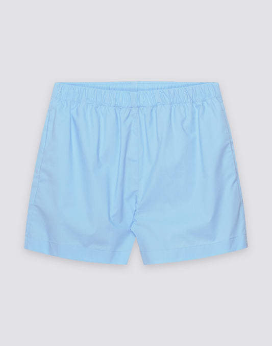 SHORTS POUR FEMME À TAILLE ÉLASTIQUE EN POPELINE DE COTON